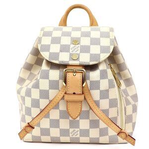 Louis Vuitton Sperone BB Backpack Damier Azur Rucksack White